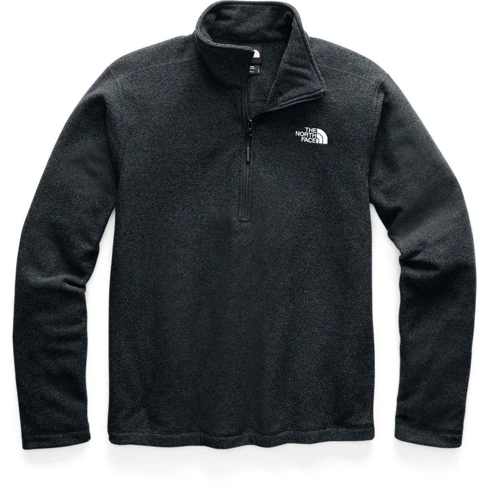 The North Face Textured Cap Rock‎ 1/4 Zip Fleece Men's Medium Asphalt Gray